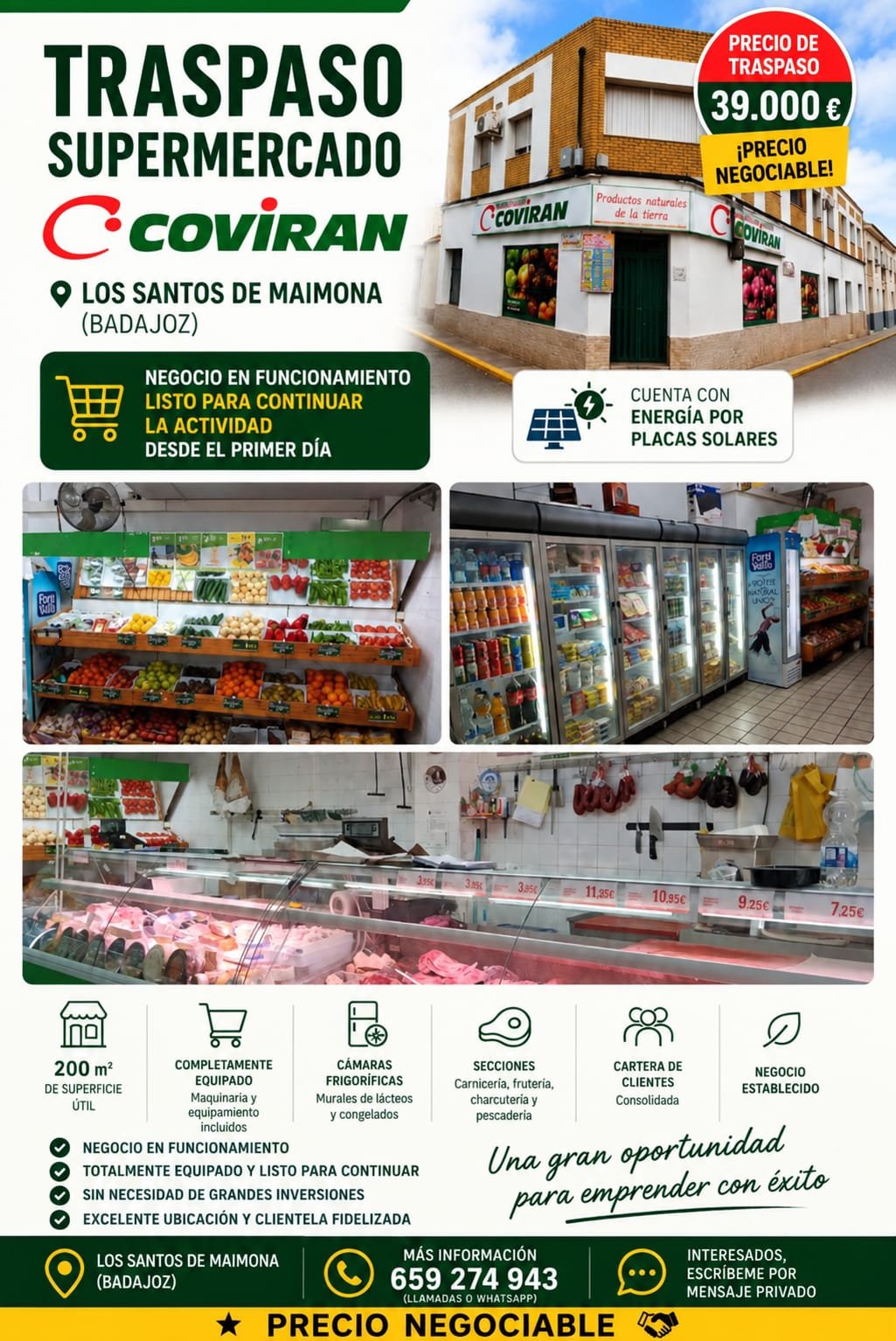 TRASPASO SUPERMERCADO COVIRAN